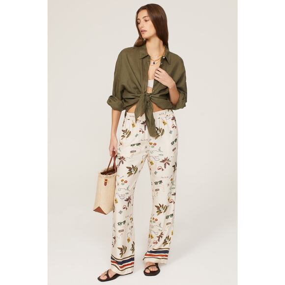 SCOTCH & SODA Multicolored Printed Vacation Themed Loose Gia Pants size Medium - Picture 1 of 14